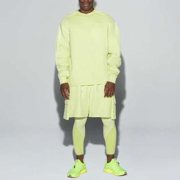 Adidas ALL GENDER Ivy Park Yellow Tint 4ALL Crew Sweatshirt Size 3xl H25162 - Picture 1 of 5